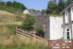 
Llanhilleth Colliery baths, Waste tip bridge abutments, August 2013